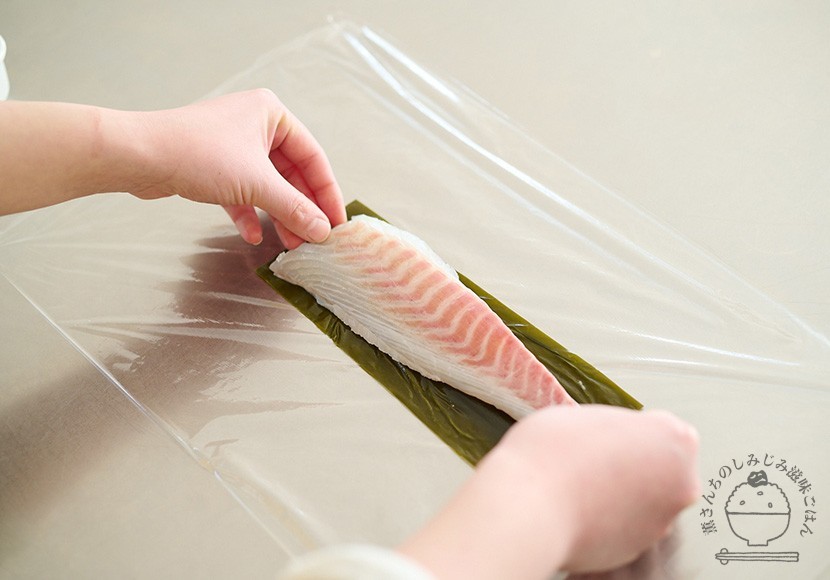 鯛の昆布締め