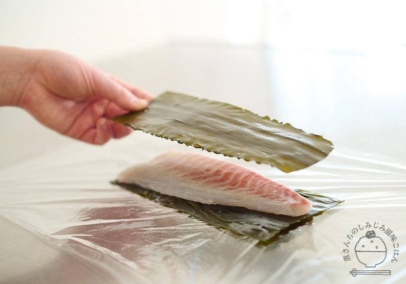鯛の昆布締め