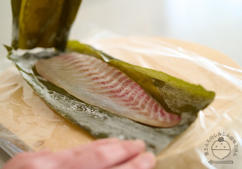 鯛の昆布締め